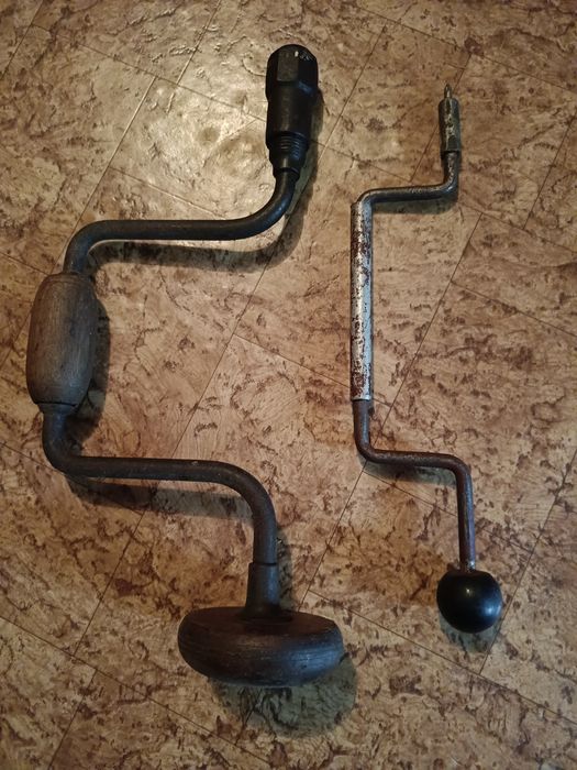 Wiertarki ręczne korby- zabytek 2szt