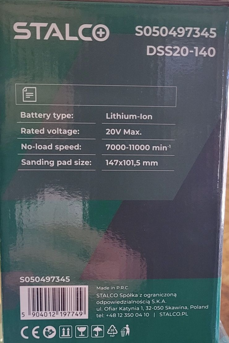 Szlifierka oscylacyjna Stalco Delta DSS20-140m