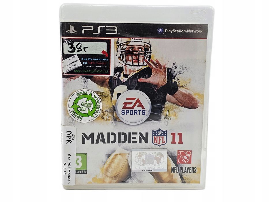 Gra madden nfl 11 na konsolę playstation 3 ps3