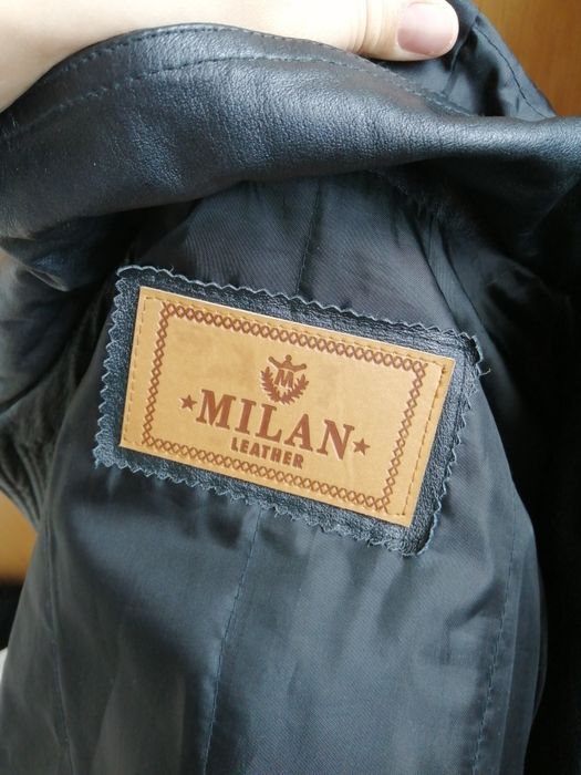 Кожаная куртка Milan leather, парка в Новом состоянии М-XL!