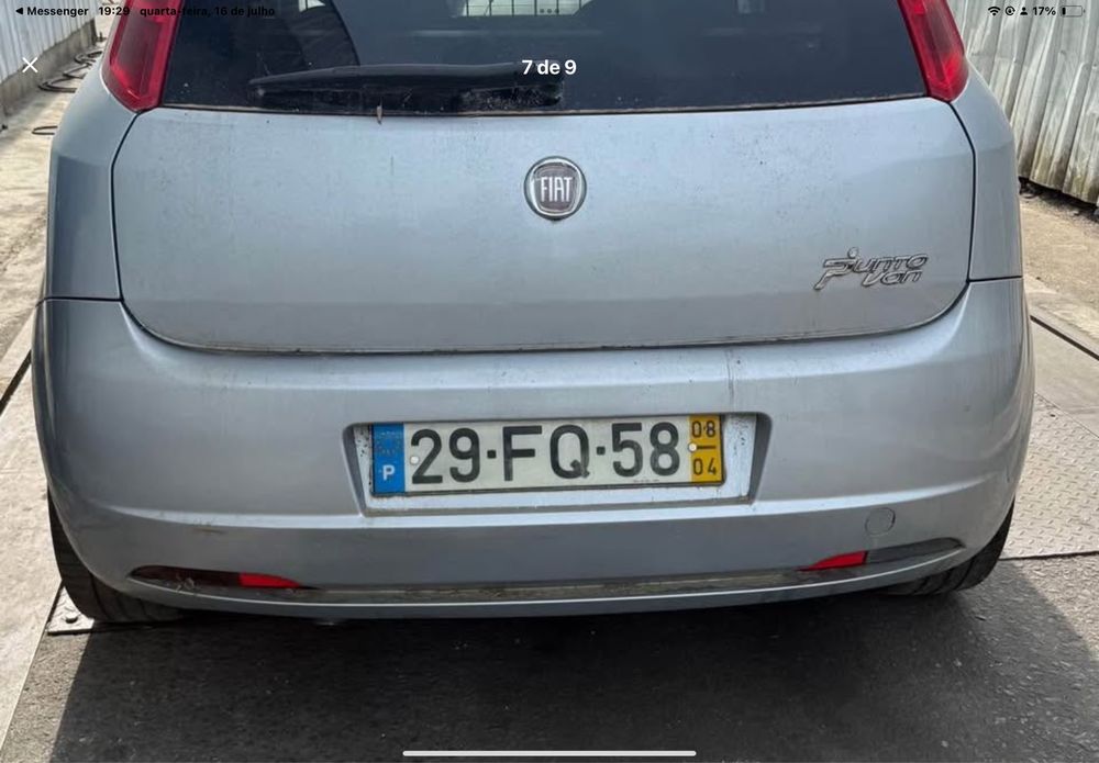 Fiat punto 1.3 Multijet ano 2007 para peças