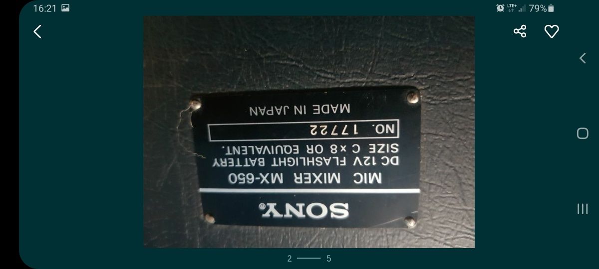 Sony MX-650 Mikser Retro Vintage..