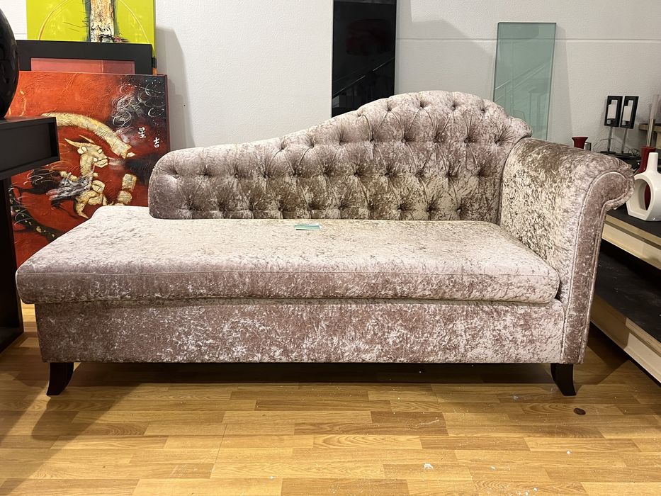 Poltrona veludo rosa