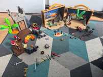 Playmobil piraci dwa zestawy, wyspa i walizka