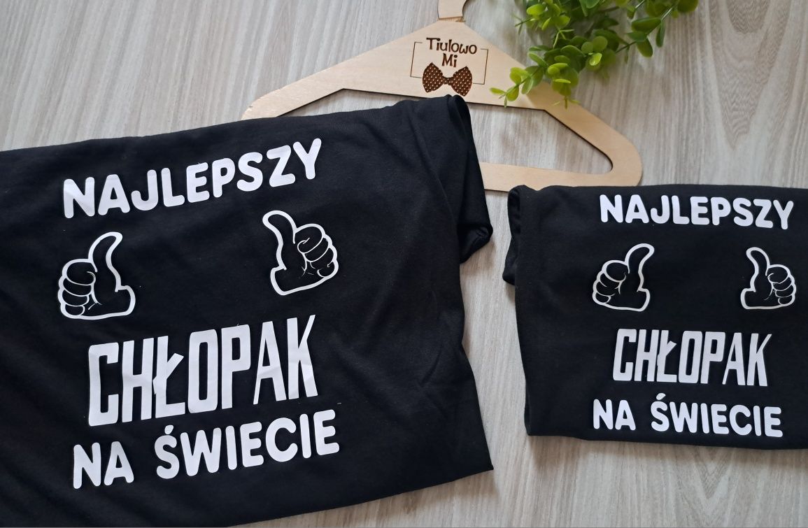 Koszulka Tata i Syn/Córka, Dzień Taty,nowe,personalizacja