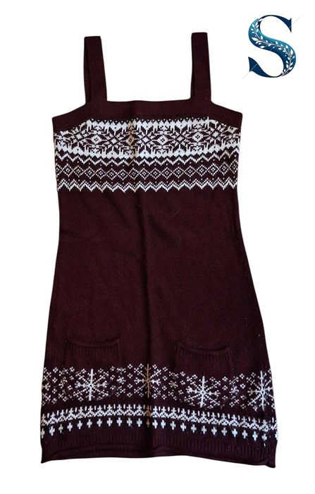 Vestido de Malha Bordeaux C&A S