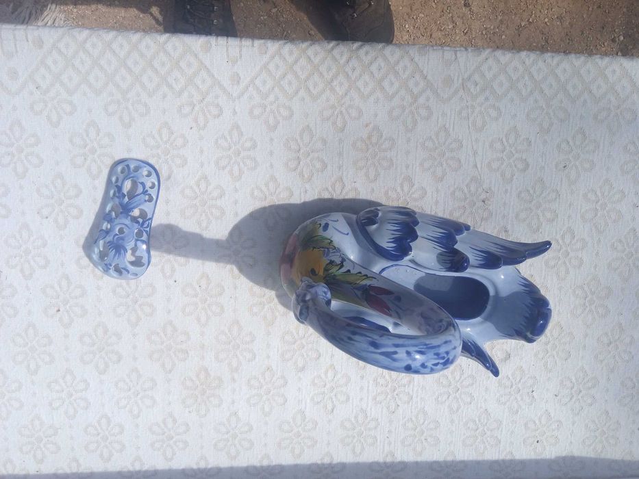 Cisne louça floreira