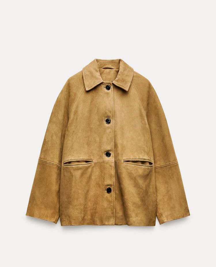 Замшевый пиджак , куртка Zara
