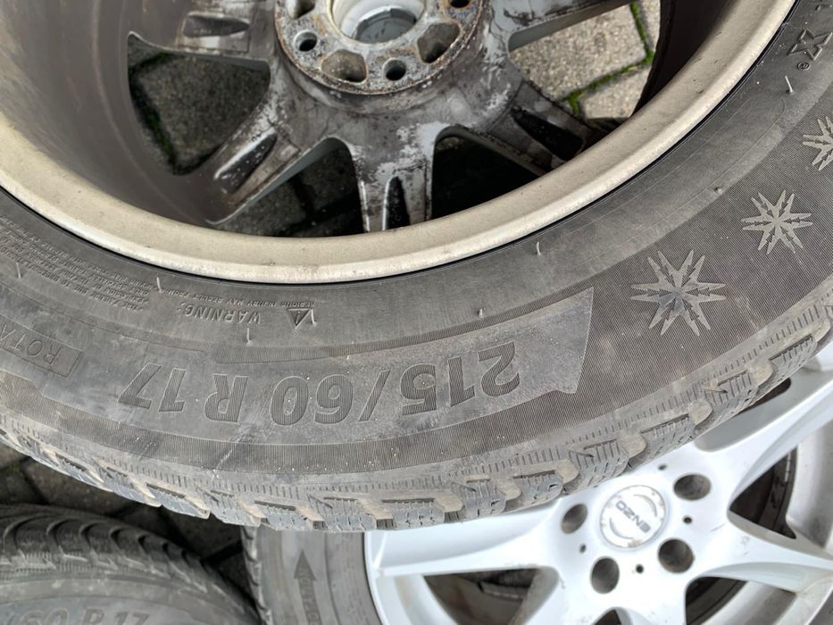 Felgi ENZO 17” + opony zimowe (z 2017 roku) michelin Apli. 5 215/60