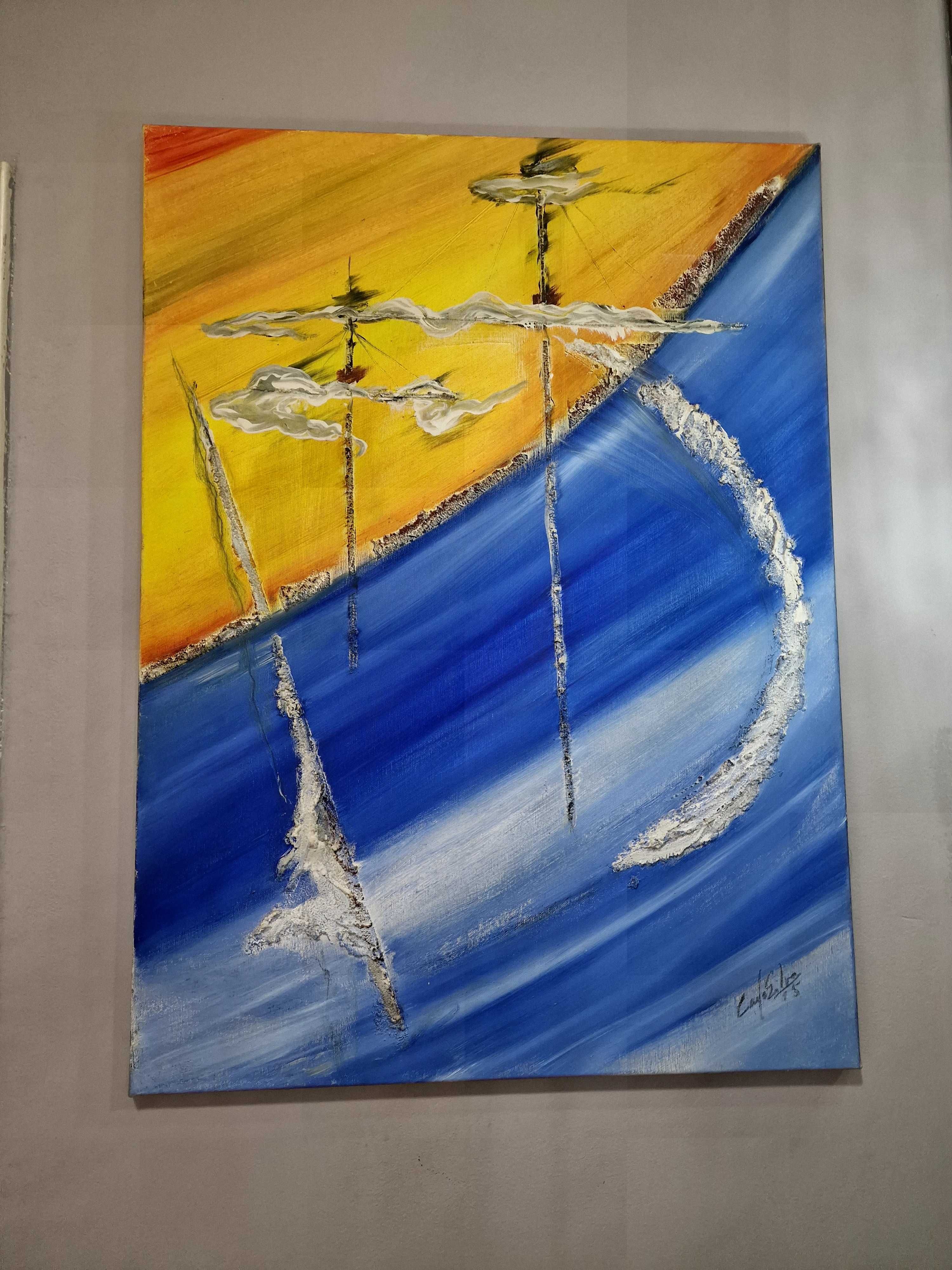 Conjunto de 3 quadros unicos