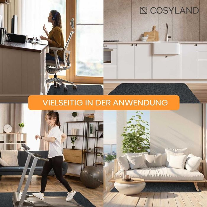 килимок захист покриття для підлоги COSYLAND  для  офісу, сірий