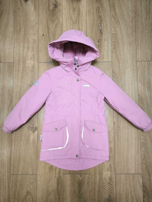 Дитяча демісезонна куртка для дівчинки Lenne Malina 122 см Рожева