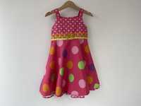Sukienka Bambini wizytowa na lato 80-86 cm w grochy