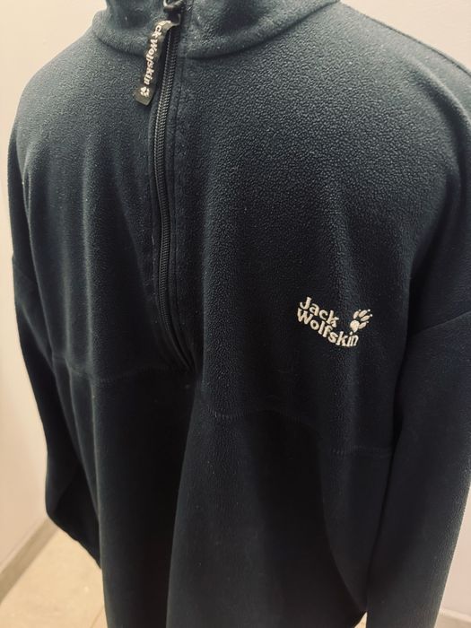 Jack Wolfskin tecnopile bluza stójka czarna polar męska XXL super stan