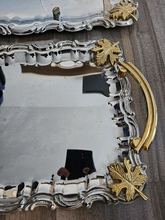 Platerowane Tace do serwowania w Opakowaniu