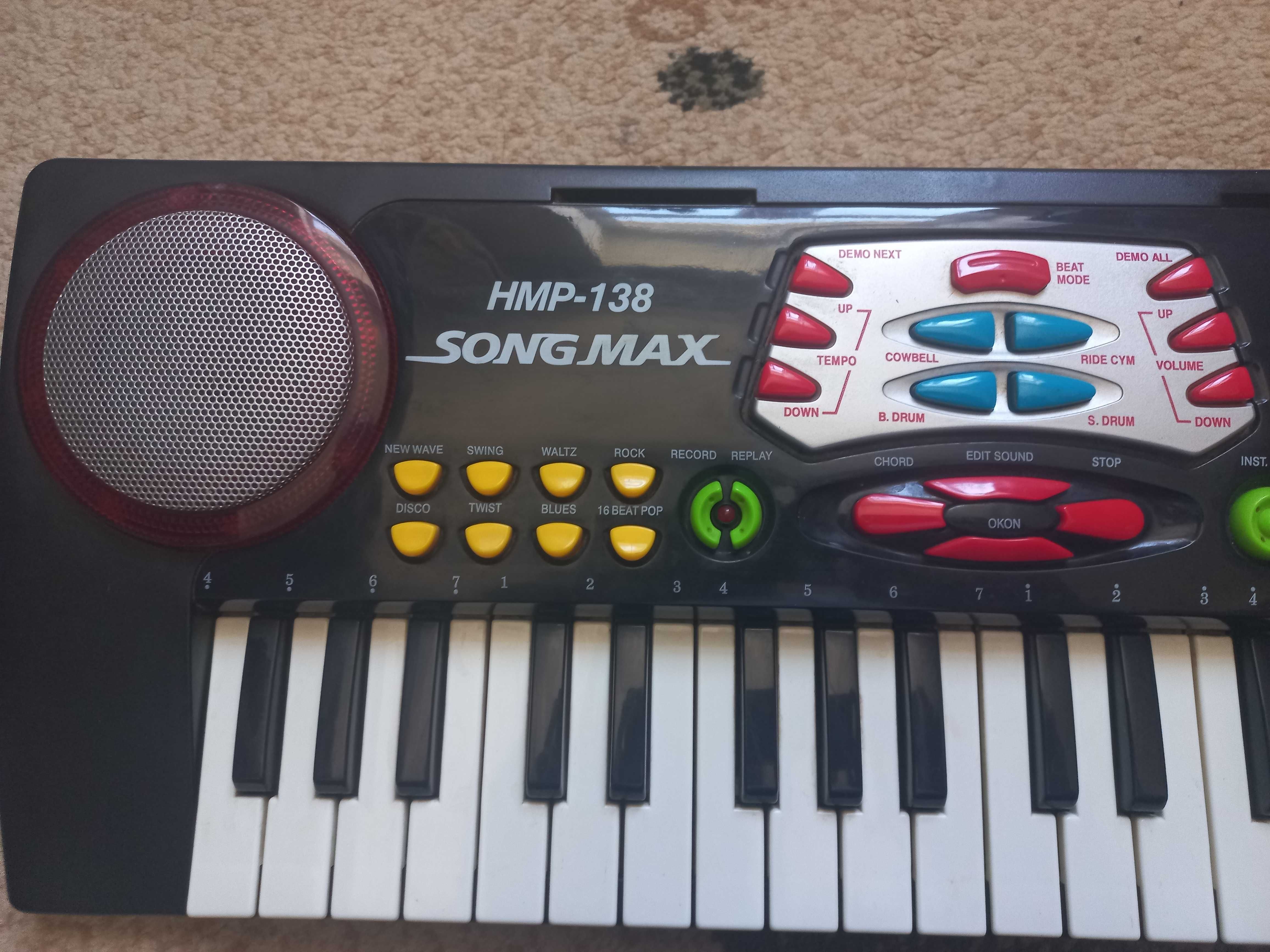 Синтезатор Song Max HMP-138, дитяче фортепіано.