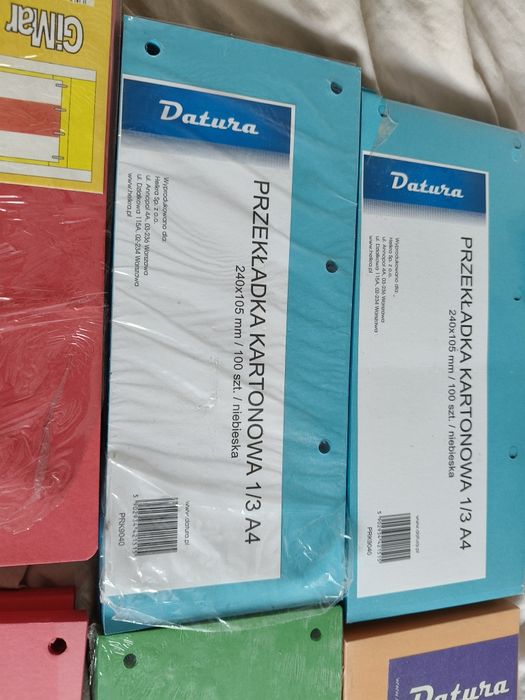 Przekladki kartonowe nowe 1/3 A4