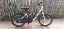 (Rezerwacja)Rowerek 14 cali btwin discover 100 bialy