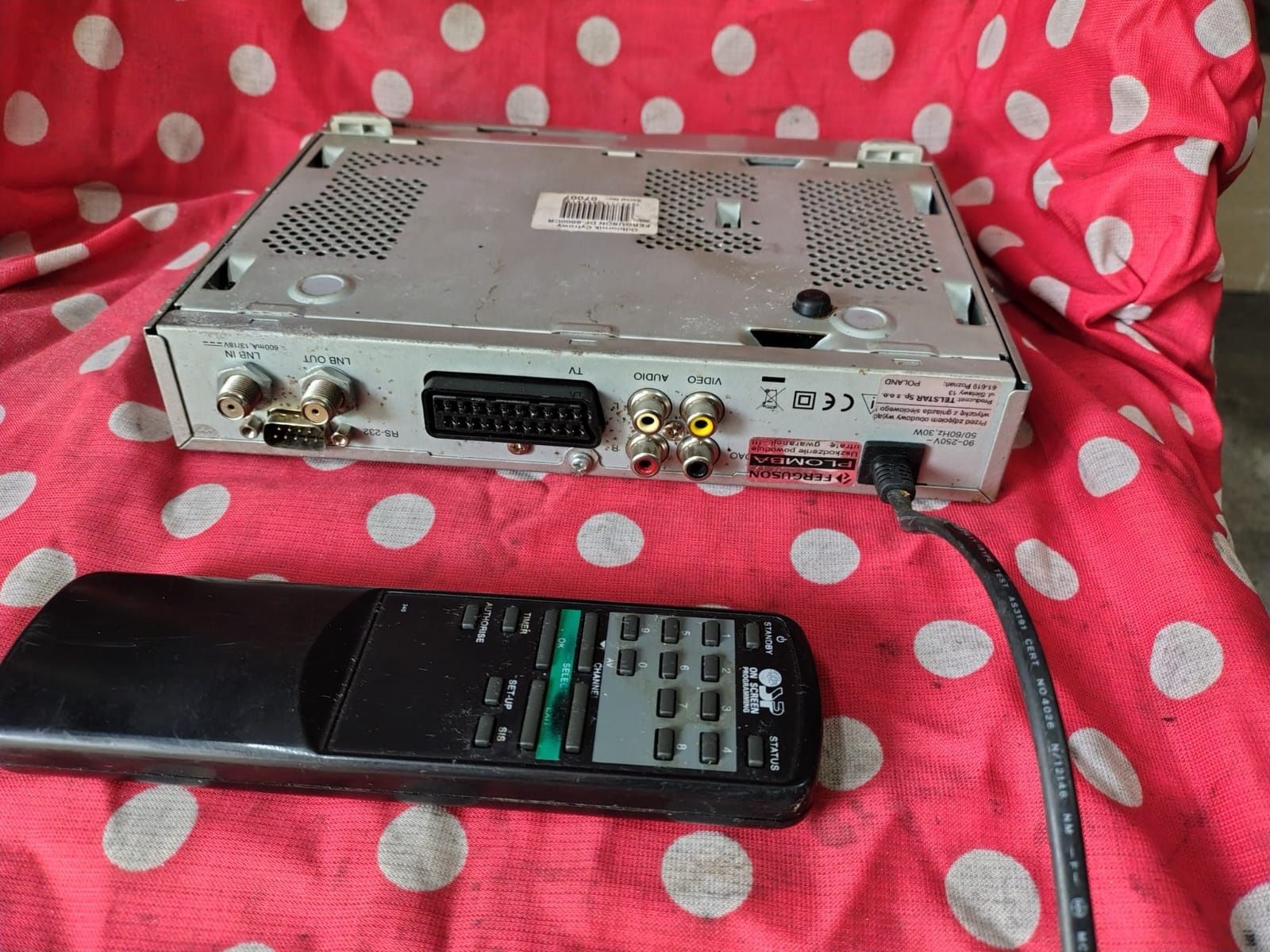 SPRAWNY tuner Ferguson + Pilot DF 6000 cyfrowy DVB, MPEG2