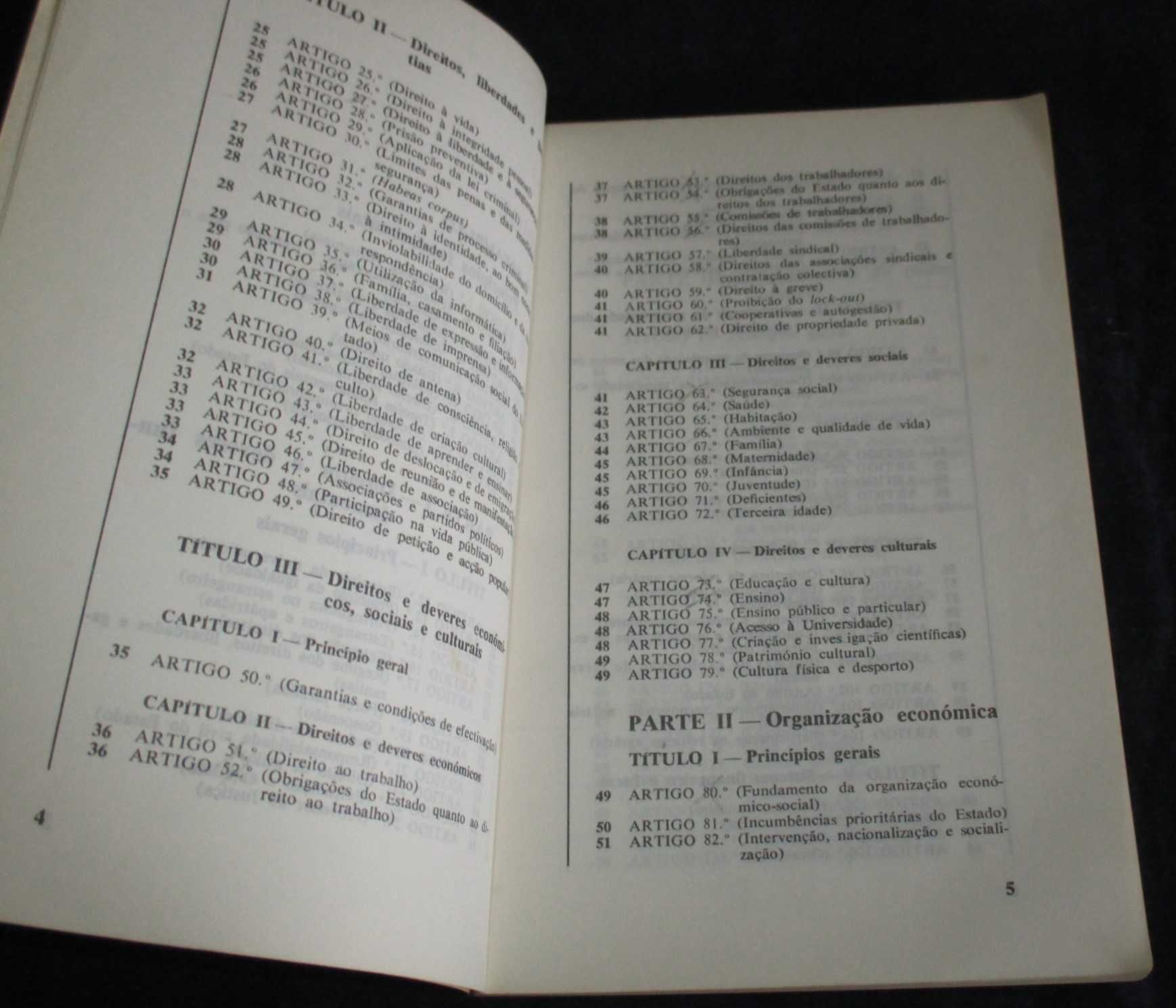 Livro Constituição da República Portuguesa 1976 INCM