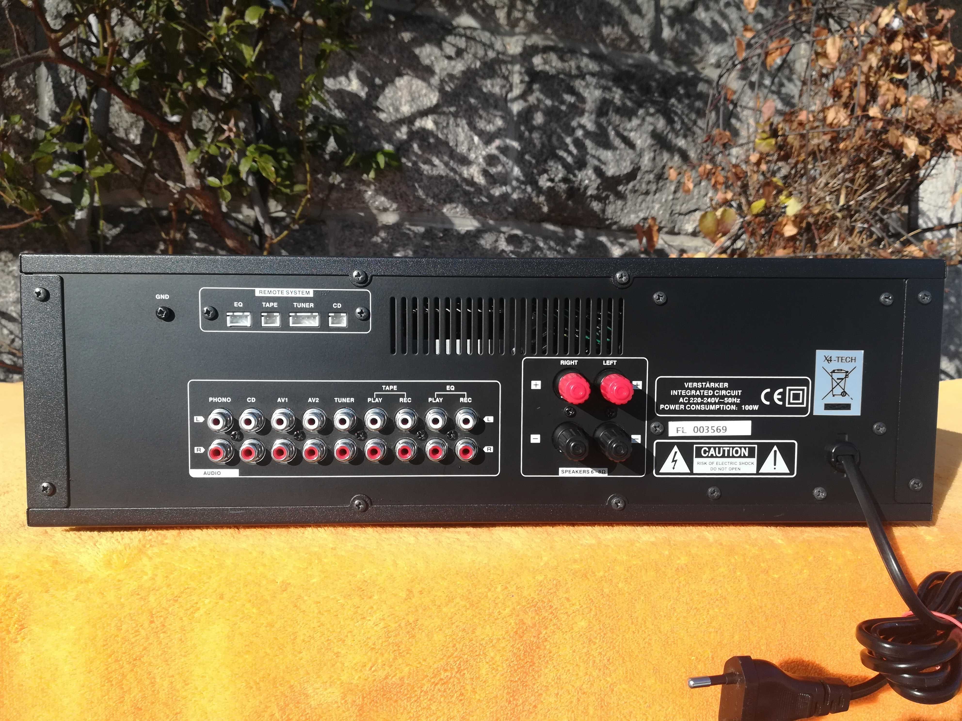 X4-TECH A-1000 Niemiecki Wzmacniacz Zintegrowany Stereo hi-fi
