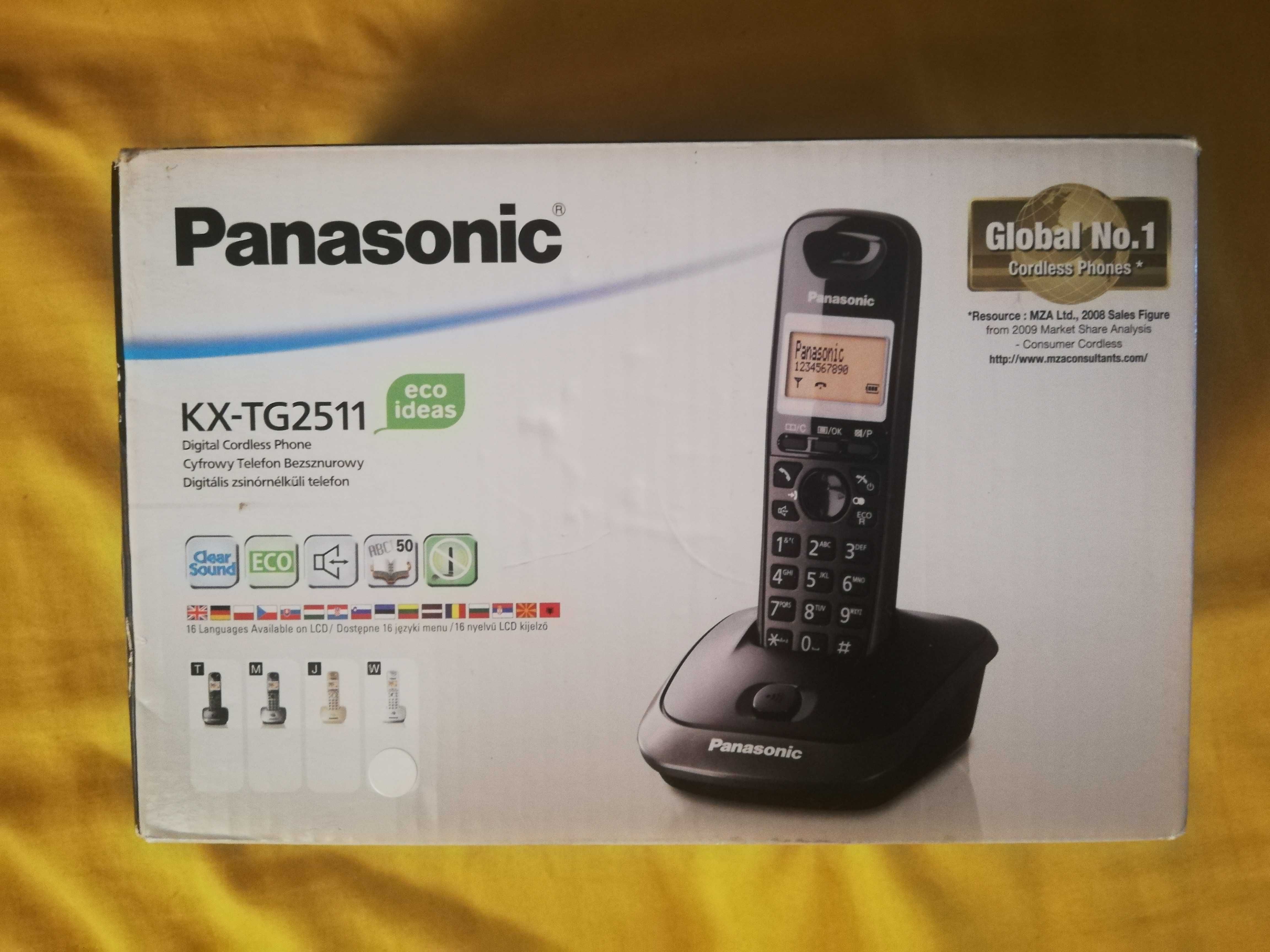 telefon stacjonarny bezprzewodowy Panasonic KX-TG2511 czarny