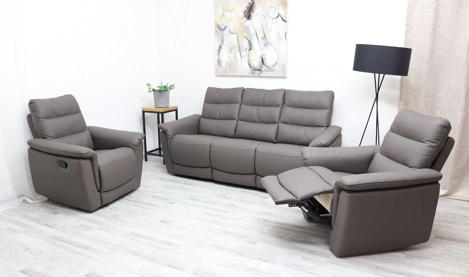 Komplet wypoczynkowy ALEX 311 - Skóra naturalna! RABAT do -25%
