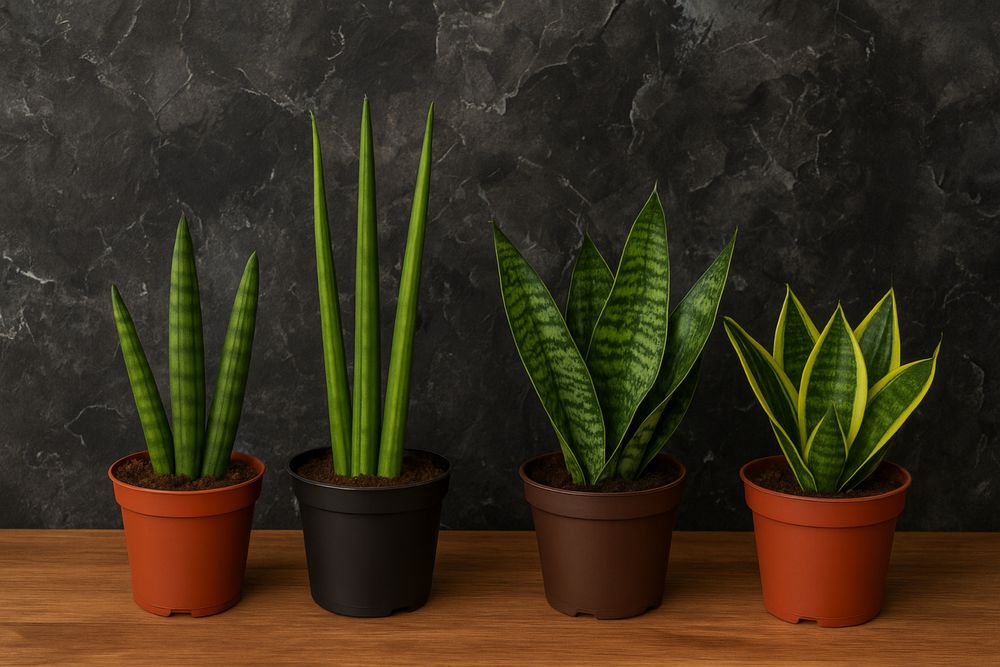 Сансевієрія пять видів
