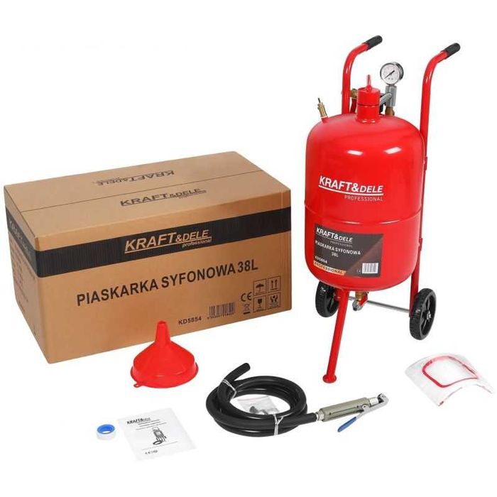 Piaskarka Syfonowa 38L +Akcesoria Nowa Jakość Sklep