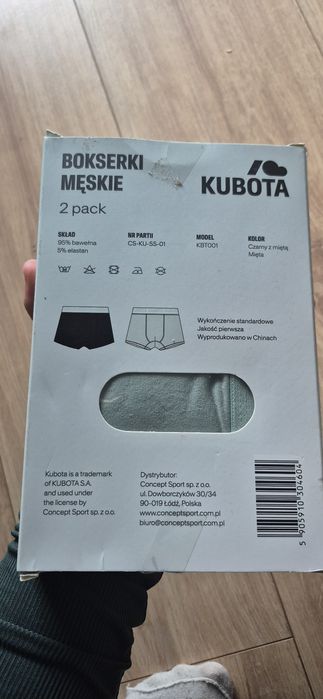 Bokserki męskie kubota l nowe
