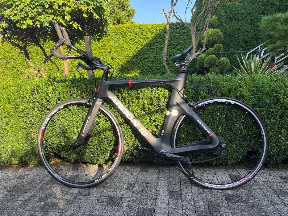 Rower triathlonowy Argon 18 E-112 karbon rozmiar L + akcesoria