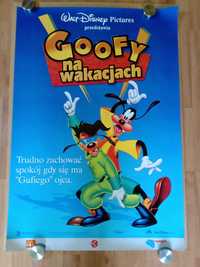 Plakat filmowy GOOFY NA WAKACJACH/Disney/Oryginał z 1996 roku.