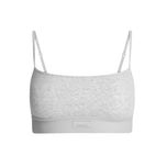 Топ Skims Cotton Rib Scoop Bralette Light Heather Grey