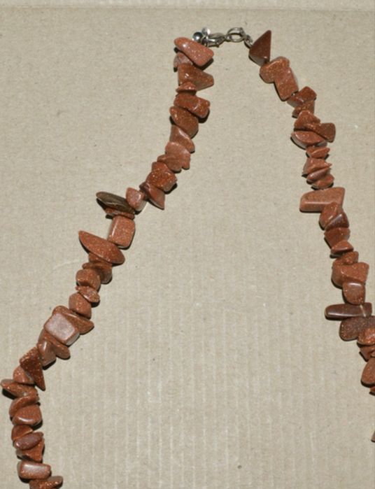 Кольє, намиста вінтаж камінь натуральний , посріблення