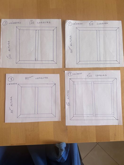 Janelas em alumínio usadas