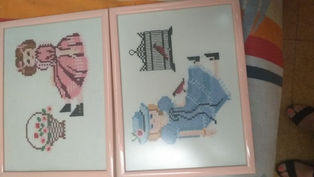 5 Quadros ponto de cruz