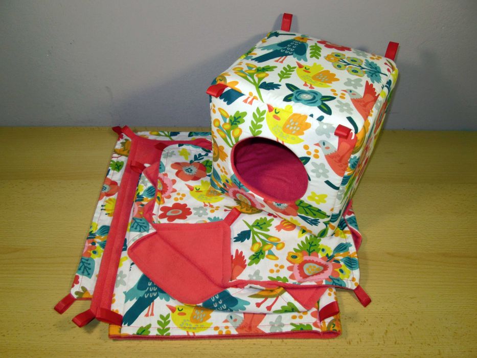 Zestaw domek hamak plaster miodu dla szczurków świnek szynszyli fretki