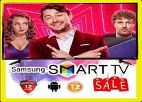 Современный! Телевизор 45 дюймов Samsung SMART TV 4К Т2 Wi-Fi