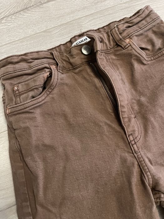 Шоколадні джинси кльош Pull&bear 36