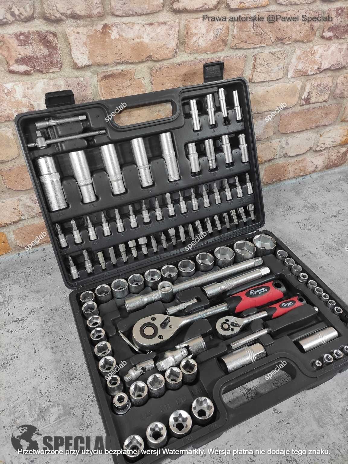 Zestaw KLUCZY 108 szt. Klucze Nasadowe TORX 108 EL