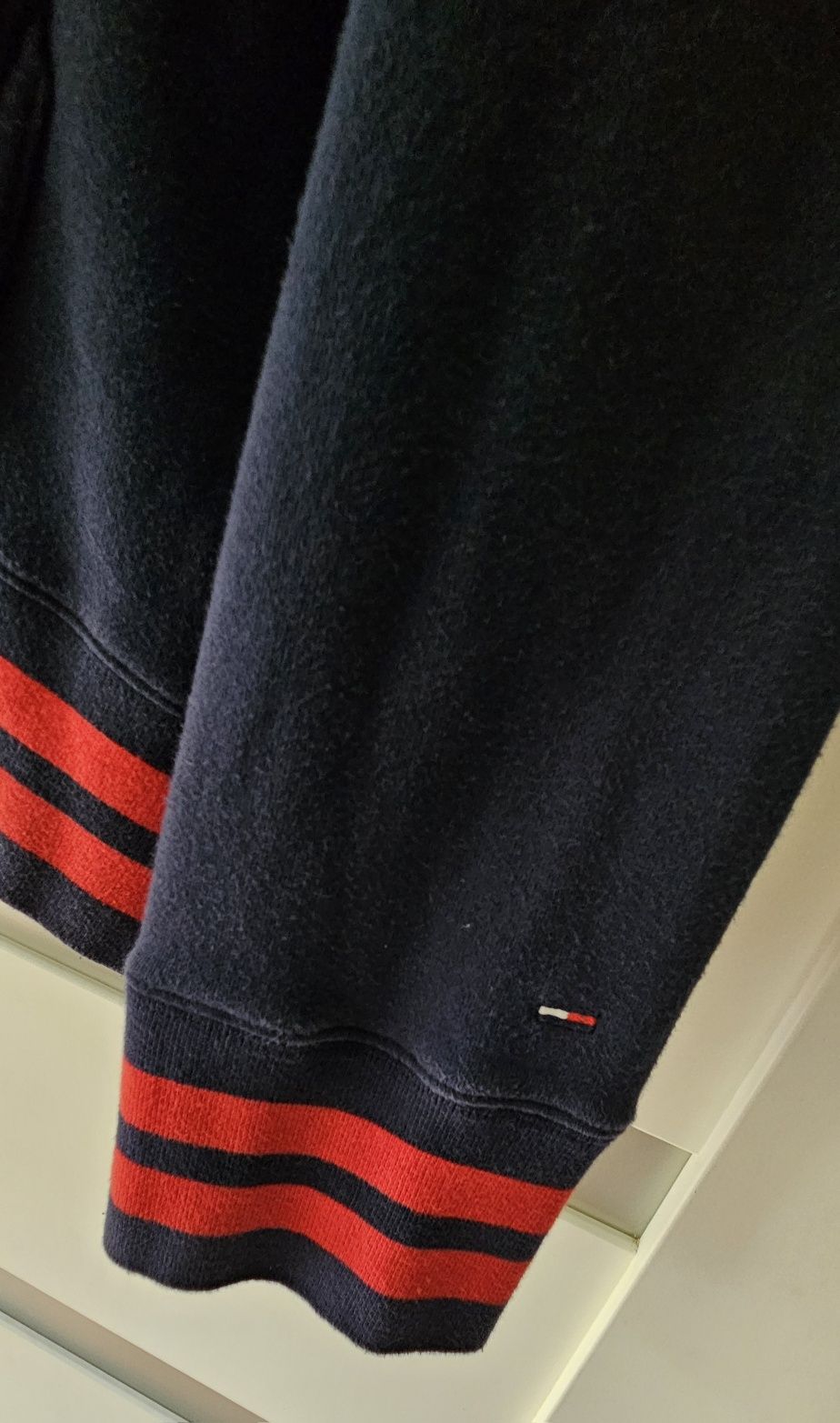 Tommy Hilfiger XL super bluza z kapturem granatowa bawełna 100% oryg