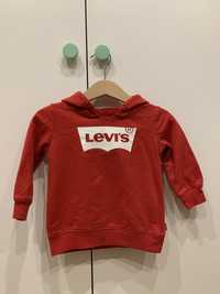 Bluza LEVIS 80 12m czerwona z kapturem