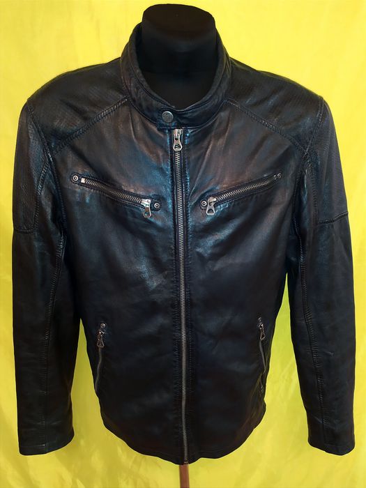 Куртка кожаная лайковая, пилот демисезонный Германия, р.2 XL, 54-56