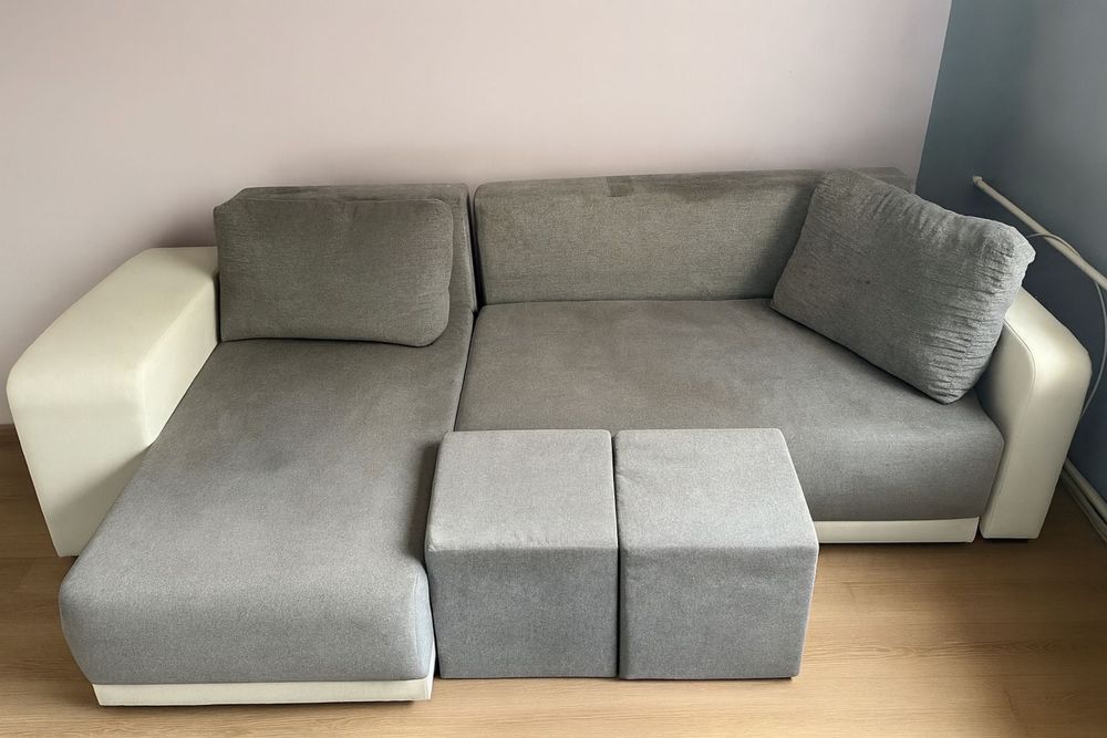 Narożnik z funkcja spania