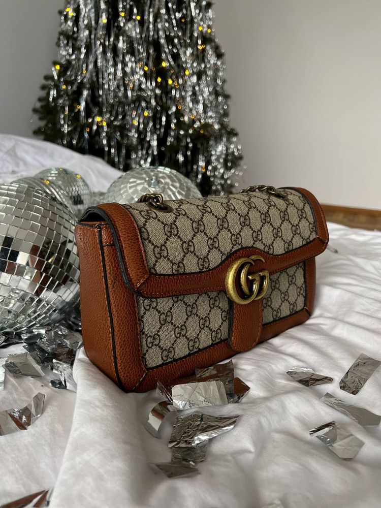 Gucci Large Marmont Brown Beige