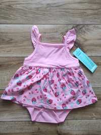 Nowy body i sukienka dla dziewczynki roz. 74
