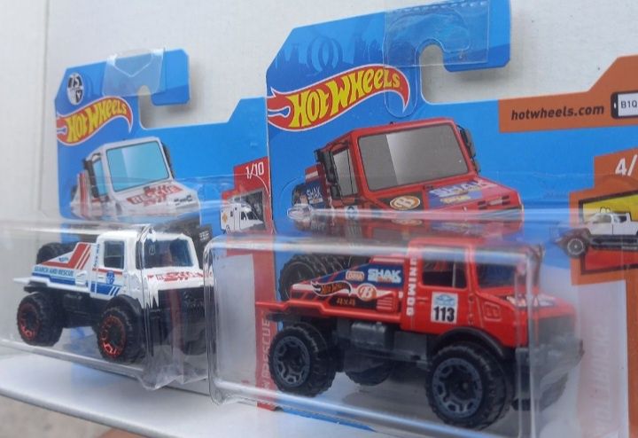 Conjunto 2 - mercedes-benz unimog 1300 Hot wheels