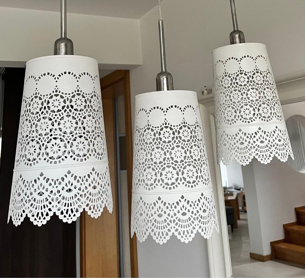 Lampa ażurowa wiszaca stołowa