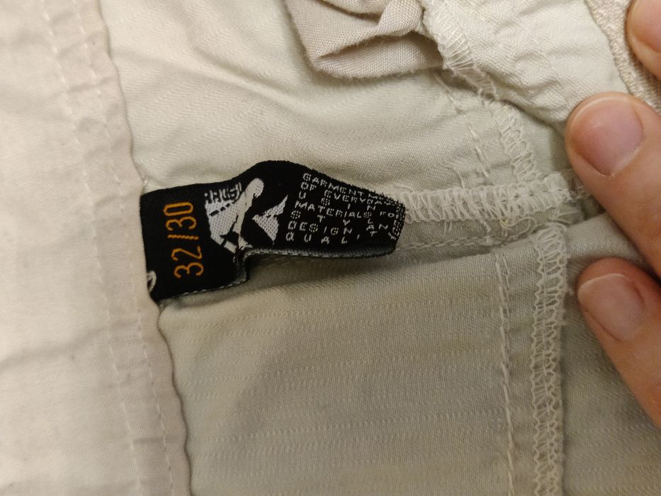 Letnie spodnie męskie jasne beżowe Ravel 32/30 M