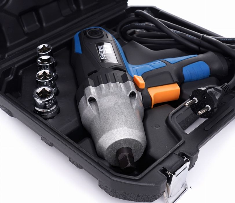 Elektryczny klucz udarowy 1/2" + walizka + nasadki